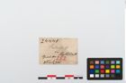 Etikett zu Bronzebrillenfibel (NHMW-PRAE-024448)